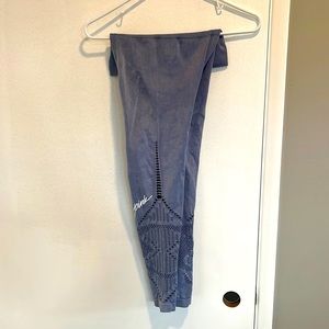 PINK macramé leggings